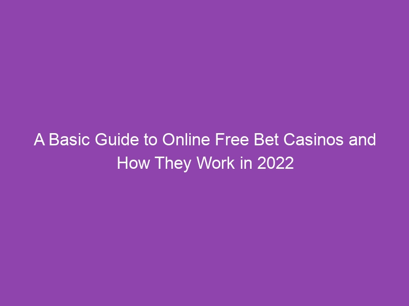 A Basic Guide to Online Free Bet Casinos and How They Work in 2022